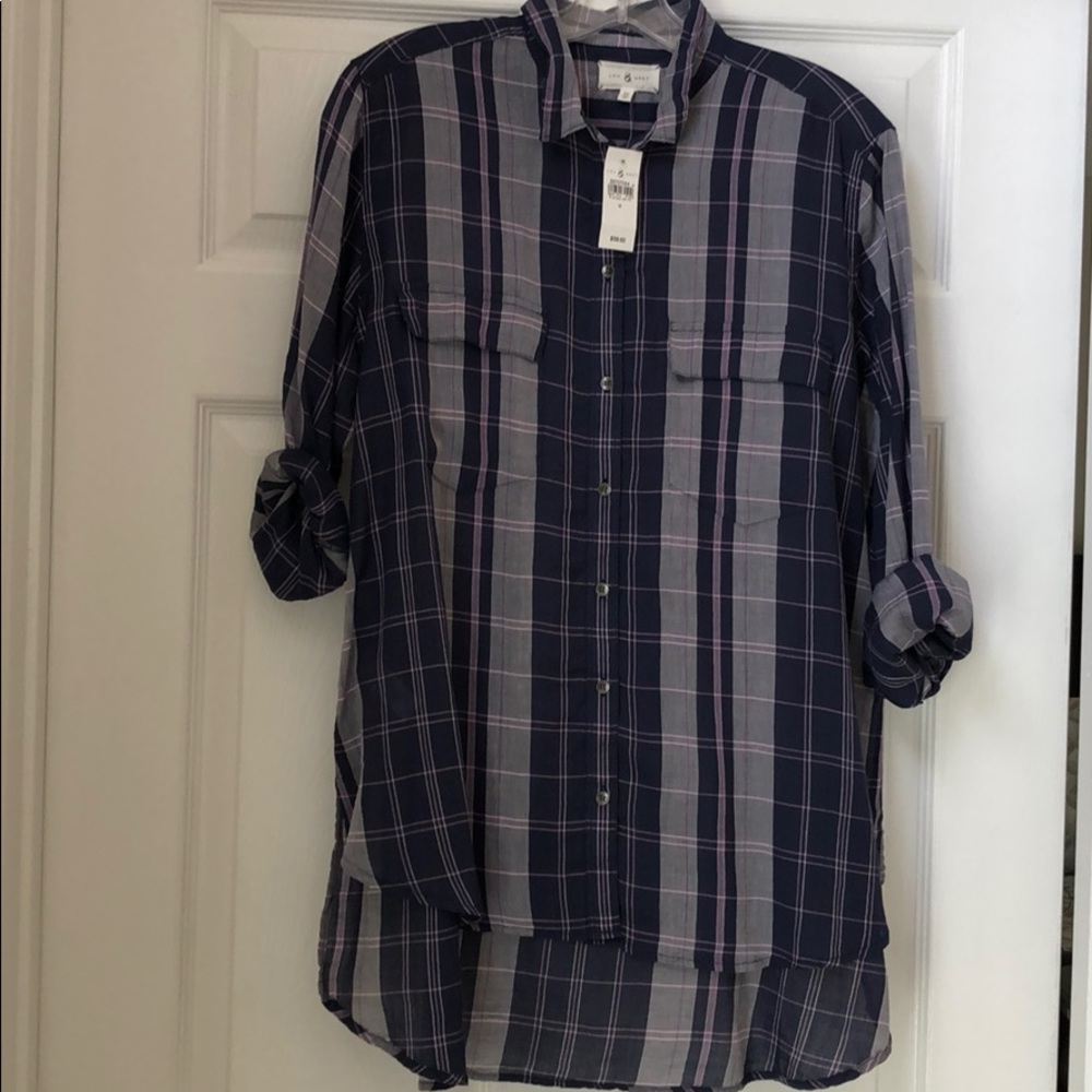 Plaid blouse
